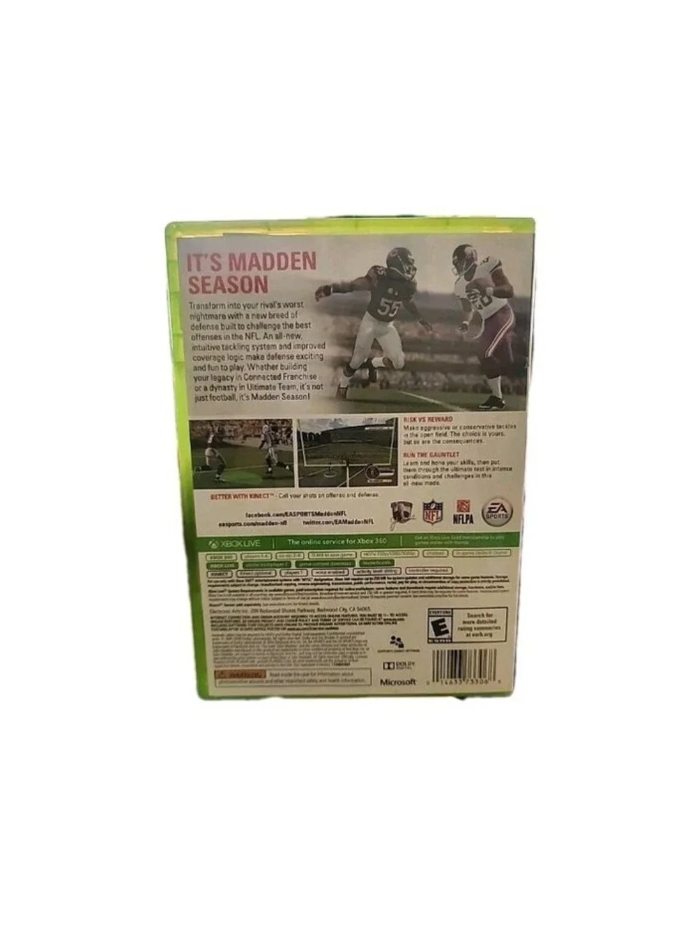 Xbox 360 Lot NCAA Football 13 Madden 15 NBA 2K14 Bundle